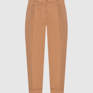 Beige tucked jeans Peserico