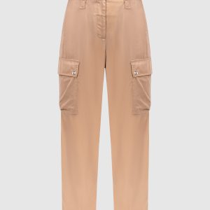 High rise brown cargo pants Peserico