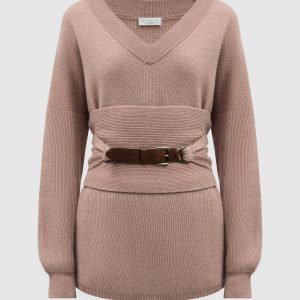 Pink cashmere sweater Brunello Cucinelli