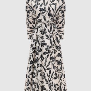 Beige CAMINO print dress Max Mara