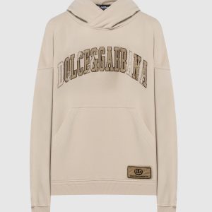 Beige logo hoodie Dolce&Gabbana