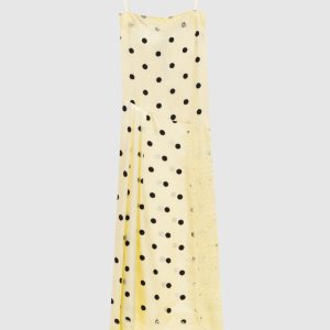 Yellow CAPO silk polka dot dress Max Mara Sportmax