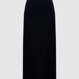Gray wool midi skirt Brunello Cucinelli