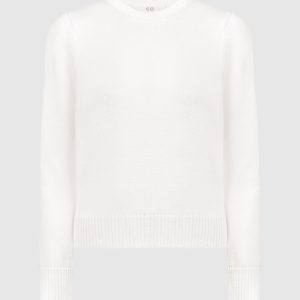 White sweater with a scar CO