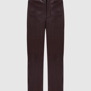 Brown pants with logo Twinset