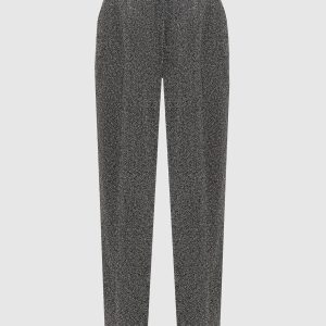 Grey wool high-rise trousers Dolce&Gabbana