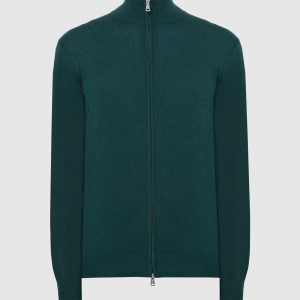 Green cashmere cardigan Cashmere&Whiskey
