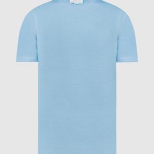 Blue T-shirt made of wool, silk and cashmere Babe Pay Pls