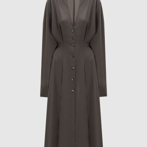Khaki shirt dress Philosophy di Lorenzo Serafini