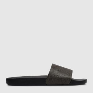 Brown leather sliders Stefano Ricci