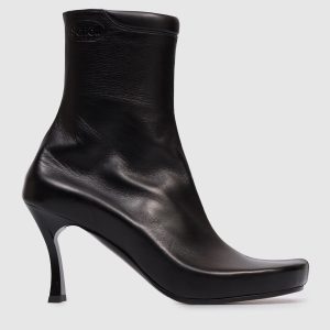 Black leather ankle boots Balenciaga