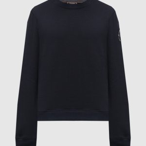 Blue sweatshirt with logo print Peserico