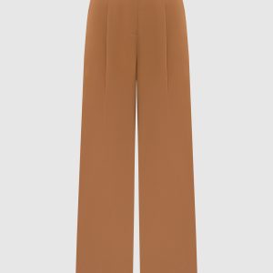 Brown pants with logo Twinset