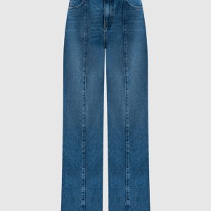 Blue flared jeans with a distressed effect Twinset