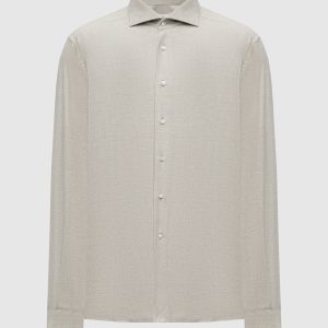 Green cotton shirt Pini Parma