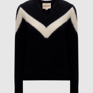 Black wool pullover Valentino