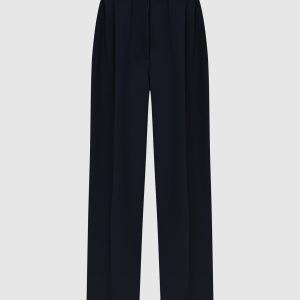 Trousers in wool with pintucks The Row