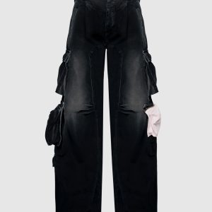 JUMP gray cargo jeans SSHEENA
