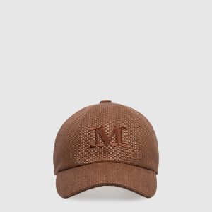 Brown cap with linen CIRCENSE Max Mara