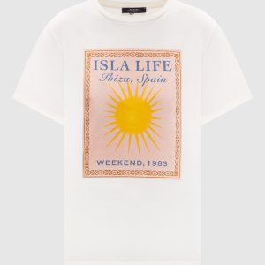 PANTERA ivory print T-shirt Max Mara Weekend