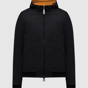 Gray reversible jacket with wool Stefano Ricci
