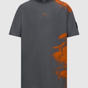 Gray t-shirt with an abstract print A Cold Wall