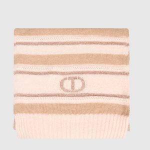 Pink striped wool scarf Twinset
