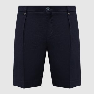 Blue linen shorts Stefano Ricci