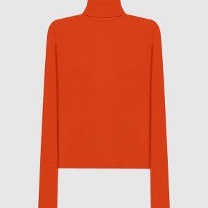 Orange golf made of wool, silk and cashmere Saint Laurent