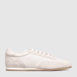 Gray leather Minimal Runner sneakers Common Project