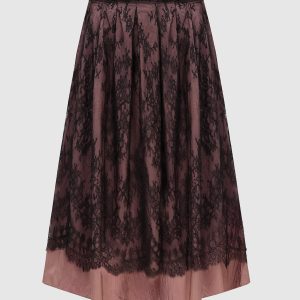 Dark pink skirt Valentino