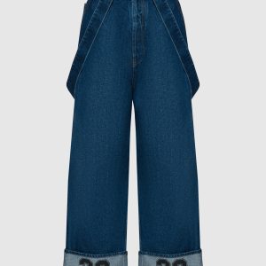 Blue 90s Logo jeans with logo patch Off-White