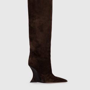 Nina brown suede boots Paris Texas