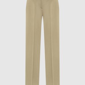 Carolyn beige wool pants Michael Kors
