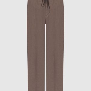 Brown linen pants Peserico