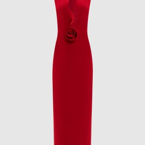 Red wool midi dress Magda Butrym
