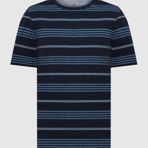 Blue striped T-shirt Brunello Cucinelli