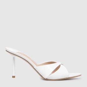 White patent leather mules SHIRLEY Le Silla