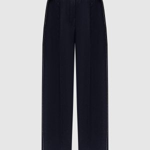 Blue wool pants with lurex Peserico