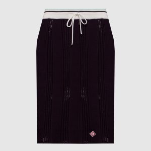 Purple skirt with logo patch Casablanca