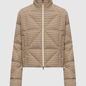 Beige Keros down jacket with wool Moncler
