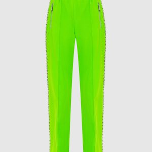 Pants with stripes in crystals AREA