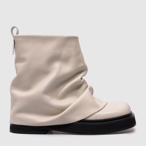 Mini Robin white leather boots The Attico