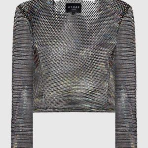 Black top with crystals Santa Brands