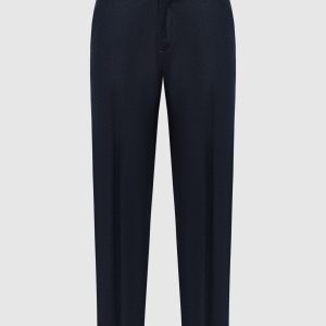 Blue pants made of wool ISAIA