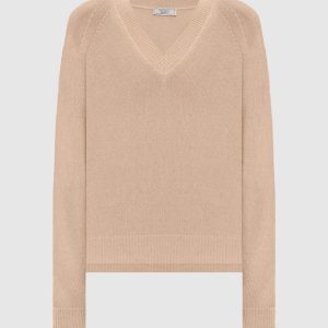 Beige wool, cashmere and silk pullover Peserico