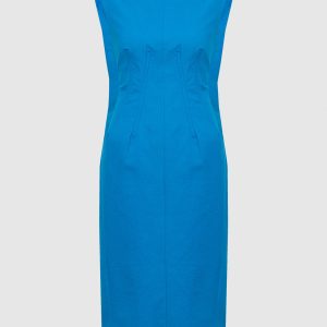 Plana blue jacquard dress Max Mara Sportmax
