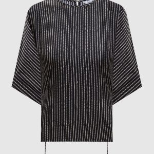 Black NORDICA printed silk blouse Max Mara