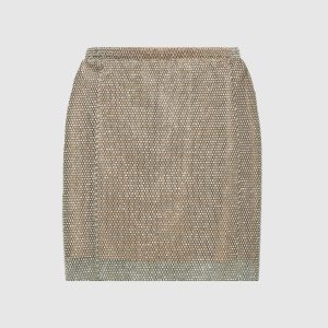 Golden mini skirt with crystals Santa Brands