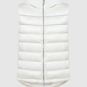 White combined waistcoat with monil chain Peserico